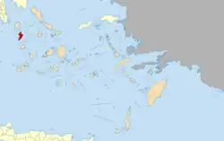 Location of Kythnos