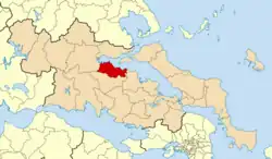 Location within the region