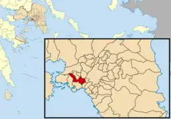 Location of Nikaia-Agios Ioannis Renti
