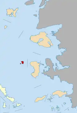 Location of Psara