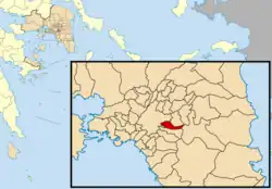 Location of Zografou