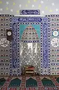Mihrab in the prayer niche