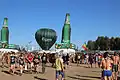 Carlsberg advertising at Woodstock Festival, Poland