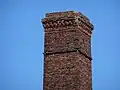 Top of the chimney.