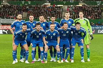 Image 58Bosnia and Herzegovina national football team, 2016 (from Culture of Bosnia and Herzegovina)