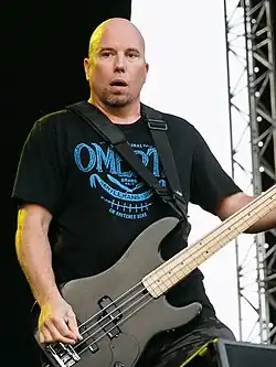 Setari performing with Sick of It All in 2015