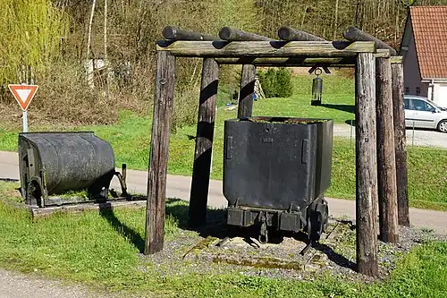 The monument built on the site of the well
