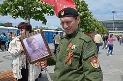 Sparta soldier at the Victory Parade in 2016.