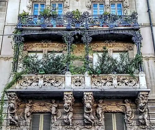 Casa Guazzoni in Milan by Giovanni Battista Bossi (1904–1906)