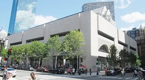 The Johnson Building at Boston Central Library, Boston, Massachusetts (1972) after its 2016 renovation