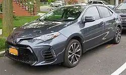 Facelifted American version E170 Corolla SE