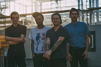 The Frights in 2018 (left to right): Richard Dotson, Jordan Clark, Mikey Carnevale and Marc Finn.