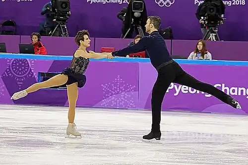 Meagan Duhamel and Eric Radford at the 2018 Winter Olympics