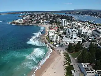 Cronulla, New South Wales, pictured facing south in September 2019.