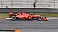 Sebastian Vettel at the 2019 Chinese Grand Prix with the Mission Winnow logo