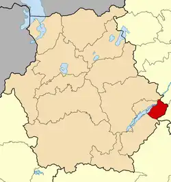 Location within the regional unit
