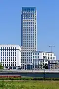 Unity Tower upon completion, 2020