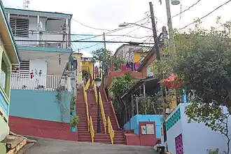 El Cerro step streets in Gurabo Pueblo