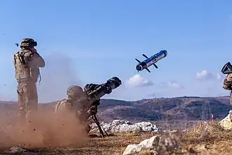 Firing a medium-range missile (2e régiment étranger d'infanterie)
