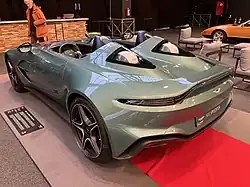 Rear of V12 Speedster showing the helmet pods