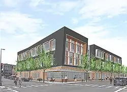 rendering of new Franklin Cummings Tech campus at 1011 Harrison Ave. in Roxbury, MA