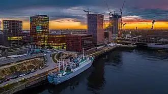 Here at Elbbrücken, the U4 is planned to be extended with a bridge
