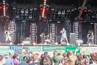 Drain performing at Pol'and'Rock Festival in 2023
