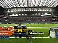 Michigan sideline view
