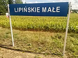 Lipińskie Małe train stop