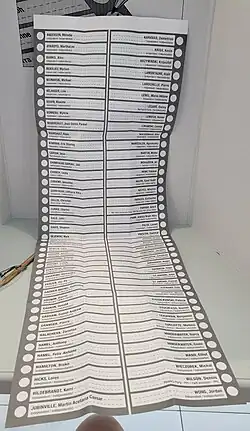 Ballot for the 2024 Toronto—St. Paul's by-election