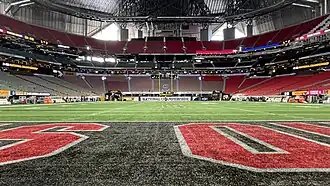 East end zone view