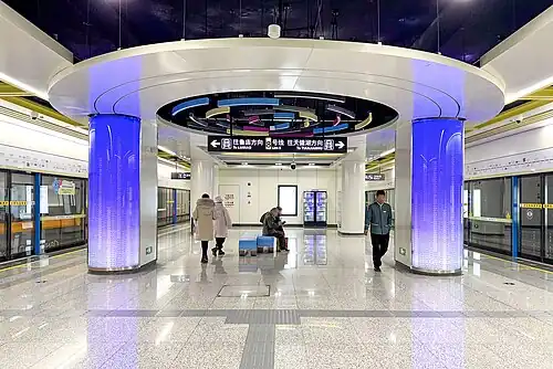 Platform, Zhengzhou Daxue station, Line 8, Zhengzhou Metro