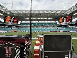 Indiana sideline view