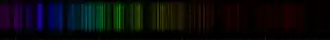 Color lines in a spectral range