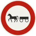 233-63 – Entry prohibited for animal-drawn vehicles (formerly used )
