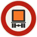 234 – Entry prohibited for vehicles carrying dangerous goods (formerly used )