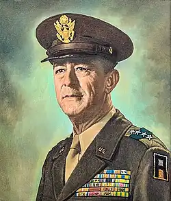 Painting of General Hodges at the Perry Area Historical Museum in Perry, GA