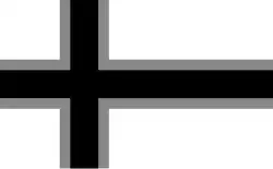 Tricolor Nordic / Scandinavian cross