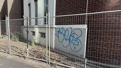 310 St Kilda Road graffiti - February 2026