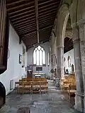 North aisle from the west