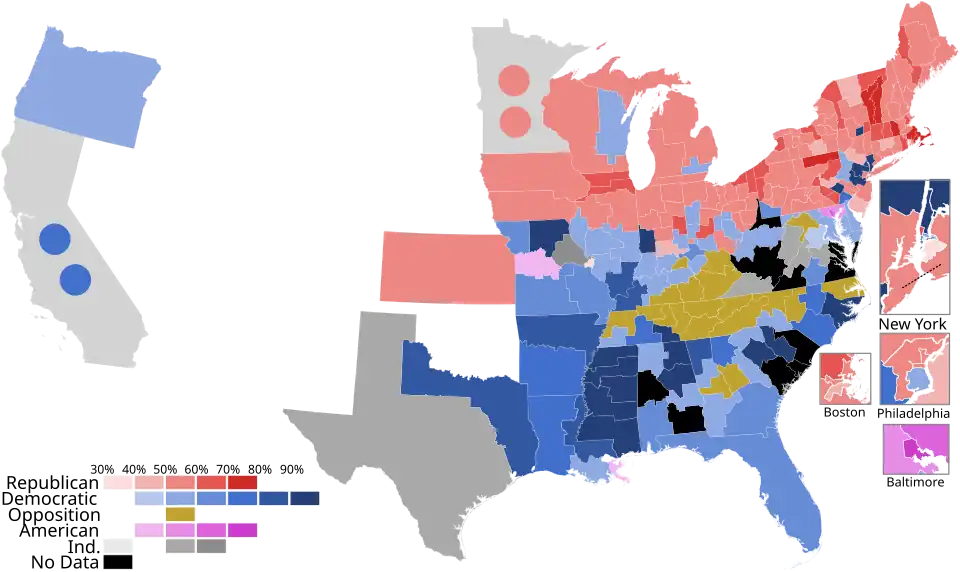 District results by vote share
