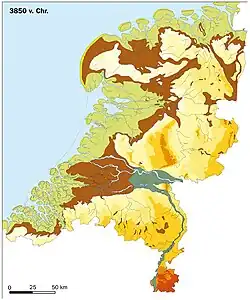 The Netherlands in 3850 BC