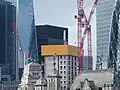 Construction of the concrete structure in August 2021