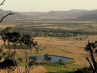 View of Broke from nearby hills