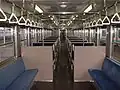 Interior of a JR East set, August 2003
