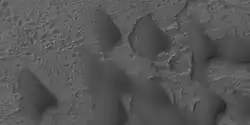 Close view of dunes, as seen by HiRISE under HiWish program
