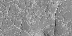 Close view of ridge networks, as seen by HiRISE under HiWish program
