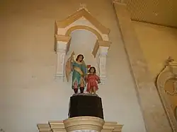 The venerada replica of the Santo Angel Custudios