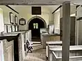 Interior of the Church of St Andrew, Holcombe, looking east to the chancel.