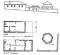 Turbeh of sheih Mustafa, drawing by engineer Čuković